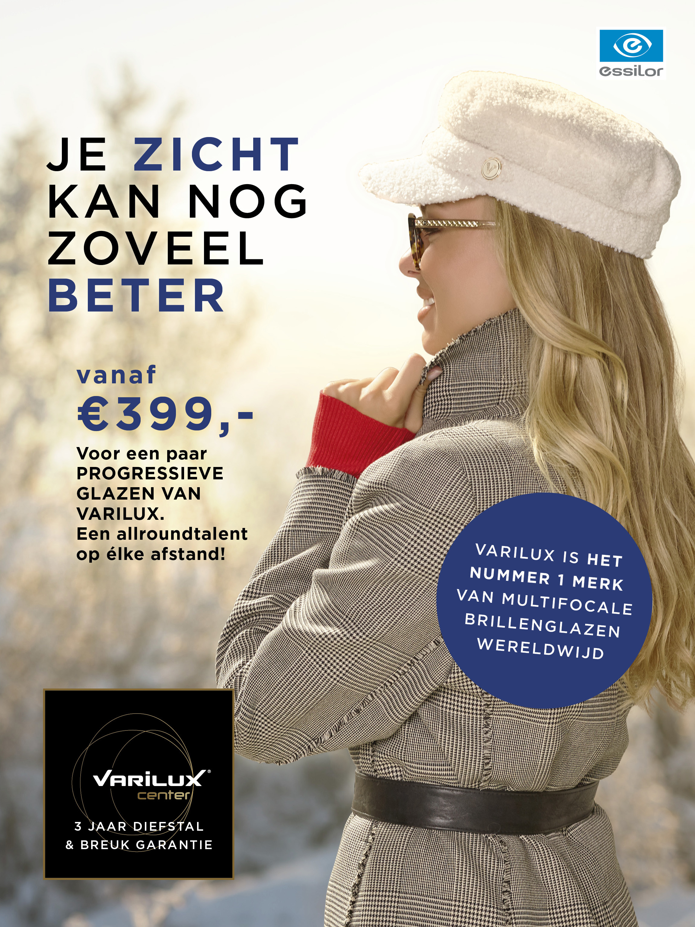 Varilux progressieve glazen vanaf 399€ per paar